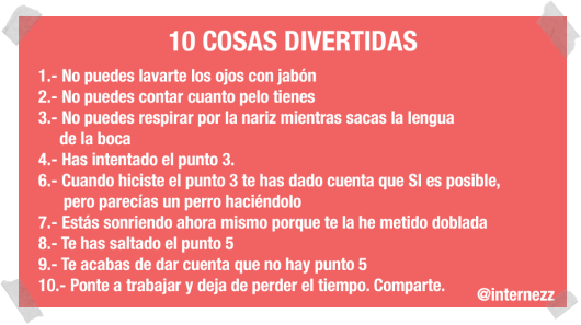 10 hechos muy divertidos.